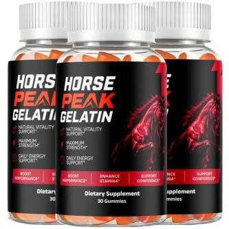 Horse Peak Gelatin gummies close-up